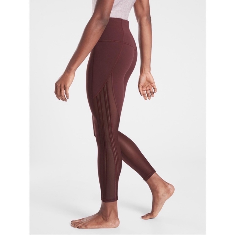 Athleta Shakti Mesh 7/8 Tight Purple 599728 Size Small